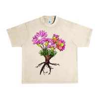 Sandshell Bitterroot Flower Illustrations Urban Heavy Tee - LillyAllenDesigns