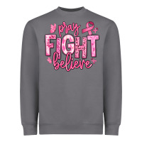 Storm pray fight believe breast cancer Heavyweight Sweatshirt - texasbilliewilder