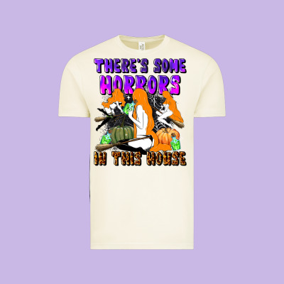 There's Some Horrors In This House Vintage Tee Designed By Lillyallendesigns