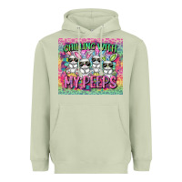 Matcha chilling with my peeps Heavyweight Hoodie - FaDigitalArtStudio