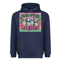 Navy chilling with my peeps Heavyweight Hoodie - FaDigitalArtStudio