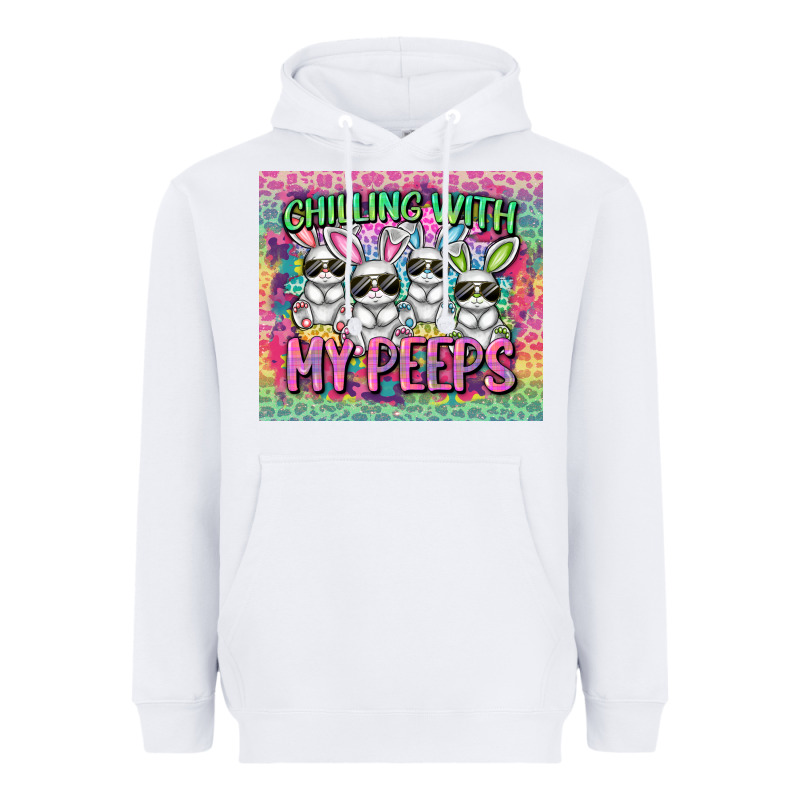Chilling With My Peeps Heavyweight Hoodie by FaDigitalArtStudio | Teevron