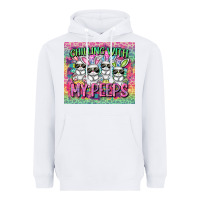 White chilling with my peeps Heavyweight Hoodie - FaDigitalArtStudio