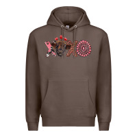 Coffee xoxo calf and gemstone Premium Hoodie - RanaPortraitStore