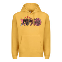 Mustard xoxo calf and gemstone Premium Hoodie - RanaPortraitStore