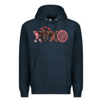 Navy xoxo calf and gemstone Premium Hoodie - RanaPortraitStore