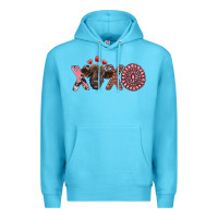 Ocean Blue xoxo calf and gemstone Premium Hoodie - RanaPortraitStore