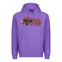 Purple xoxo calf and gemstone Premium Hoodie - RanaPortraitStore