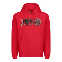 Red xoxo calf and gemstone Premium Hoodie - RanaPortraitStore