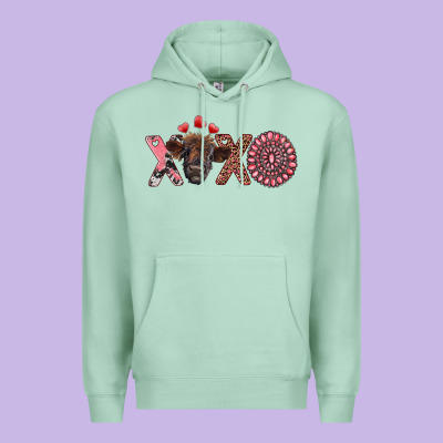 Xoxo Calf And Gemstone Premium Hoodie Designed By Ranaportraitstore