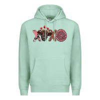 Seafoam xoxo calf and gemstone Premium Hoodie - RanaPortraitStore
