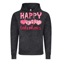 Vintage Black happy valentines Vintage Hoodie - LillyAllenDesigns