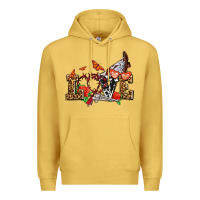 Antique Gold western love for cowgirls olivia Premium Hoodie - OliviaCreatesArt