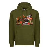 Army Green western love for cowgirls olivia Premium Hoodie - OliviaCreatesArt