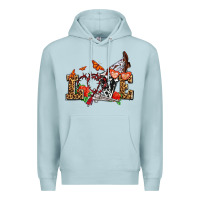 Blue Mist western love for cowgirls olivia Premium Hoodie - OliviaCreatesArt