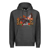 Charcoal Heather western love for cowgirls olivia Premium Hoodie - OliviaCreatesArt
