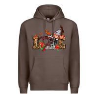 Coffee western love for cowgirls olivia Premium Hoodie - OliviaCreatesArt