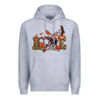 Heather Grey western love for cowgirls olivia Premium Hoodie - OliviaCreatesArt