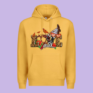 Western Love For Cowgirls Olivia Premium Hoodie Designed By Oliviacreatesart
