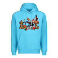Ocean Blue western love for cowgirls olivia Premium Hoodie - OliviaCreatesArt