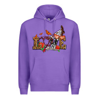Purple western love for cowgirls olivia Premium Hoodie - OliviaCreatesArt