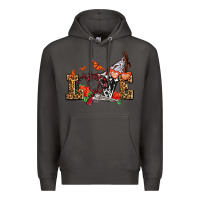 Smoke western love for cowgirls olivia Premium Hoodie - OliviaCreatesArt