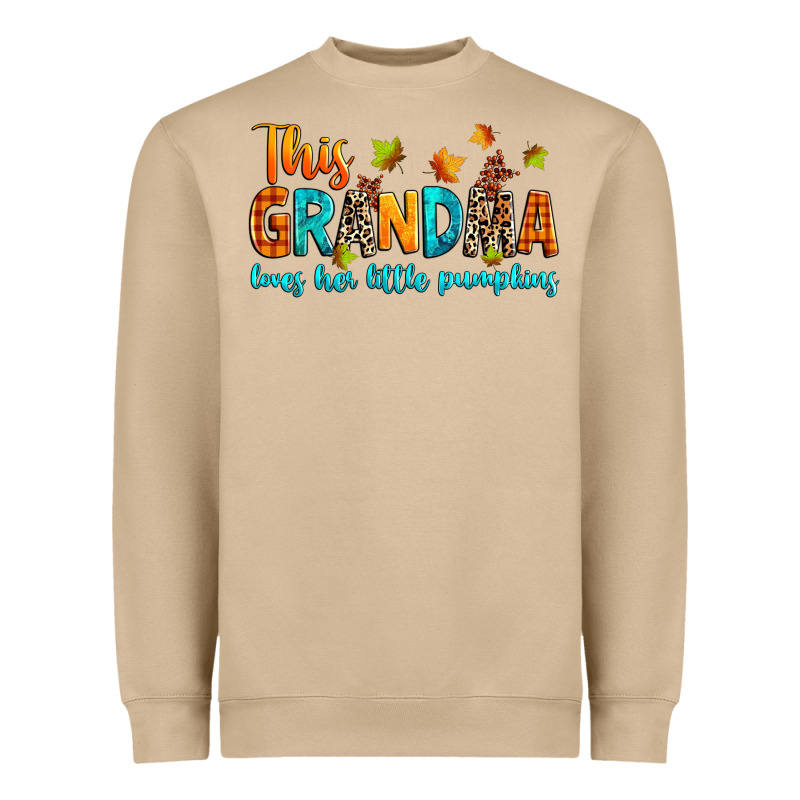 Customized This Grandma Loves Her Little Pumpkins Heavyweight Sweatshirt by texasbilliewilder | Teevron