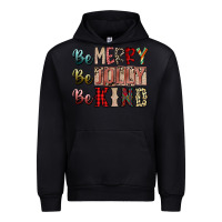 Black be merry be jolly be kind Urban Hoodie - SublimationCraftShop