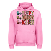 Fuchsia Pink be merry be jolly be kind Urban Hoodie - SublimationCraftShop