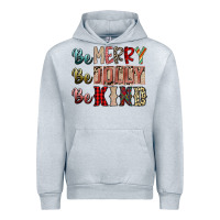 Heather Grey be merry be jolly be kind Urban Hoodie - SublimationCraftShop
