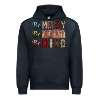 Navy be merry be jolly be kind Urban Hoodie - SublimationCraftShop