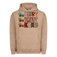 Pigment Burro be merry be jolly be kind Urban Hoodie - SublimationCraftShop