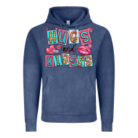 Vintage Denim hugs and kisses Vintage Hoodie - LillyAllenDesigns
