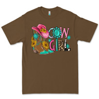 Cacao cow girl western boots Premium Tee - MaliasSmallBusiness