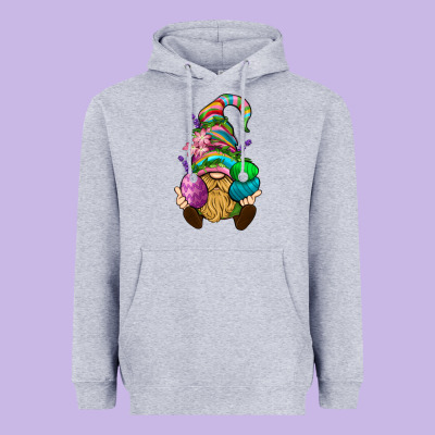 Easter Holding Eggs Gnome Heavyweight Hoodie Designed By Bundleandbundleshop