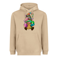 Mushroom Easter Holding Eggs Gnome Heavyweight Hoodie - BundleAndBundleShop