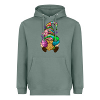 Sage Easter Holding Eggs Gnome Heavyweight Hoodie - BundleAndBundleShop