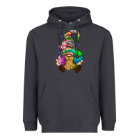 Smoke Easter Holding Eggs Gnome Heavyweight Hoodie - BundleAndBundleShop