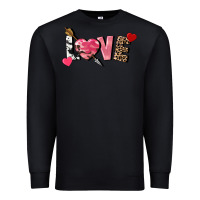Black love valentine's day Premium Sweatshirt - FaDigitalArtStudio