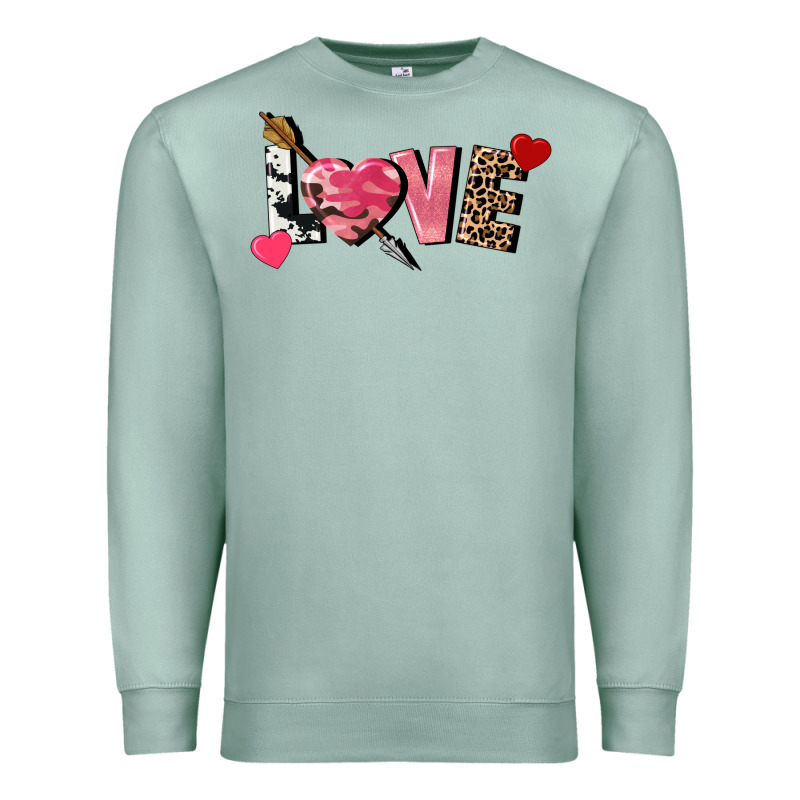 Love Valentine's Day Premium Sweatshirt by FaDigitalArtStudio | Teevron