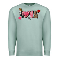 Seafoam love valentine's day Premium Sweatshirt - FaDigitalArtStudio