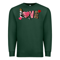 Sports Green love valentine's day Premium Sweatshirt - FaDigitalArtStudio