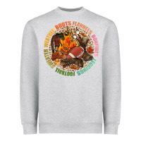 Heather Grey Boots flannels bonfires leggins football Heavyweight Sweatshirt - NancyCooperArtShop