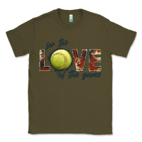 Army Green softball love of the game Classic Tee - JahusDesignShop