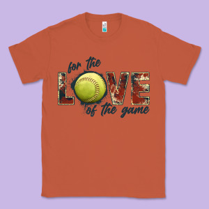 Softball Love Of The Game Classic Tee Designed By Jahusdesignshop
