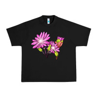 Black Bitterroot Flower Illustrations Urban Heavy Tee - LillyAllenDesigns