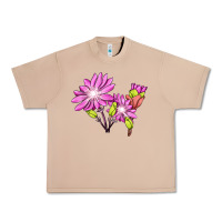 Burro Bitterroot Flower Illustrations Urban Heavy Tee - LillyAllenDesigns