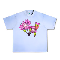 Grape Ice Bitterroot Flower Illustrations Urban Heavy Tee - LillyAllenDesigns