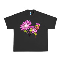 Pigment Black Bitterroot Flower Illustrations Urban Heavy Tee - LillyAllenDesigns