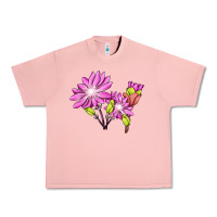 Salmon Bitterroot Flower Illustrations Urban Heavy Tee - LillyAllenDesigns